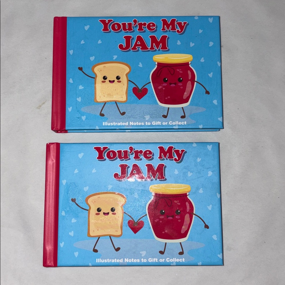 You're My Jam Illustrated food themed Valentines Day cards for kids or adults